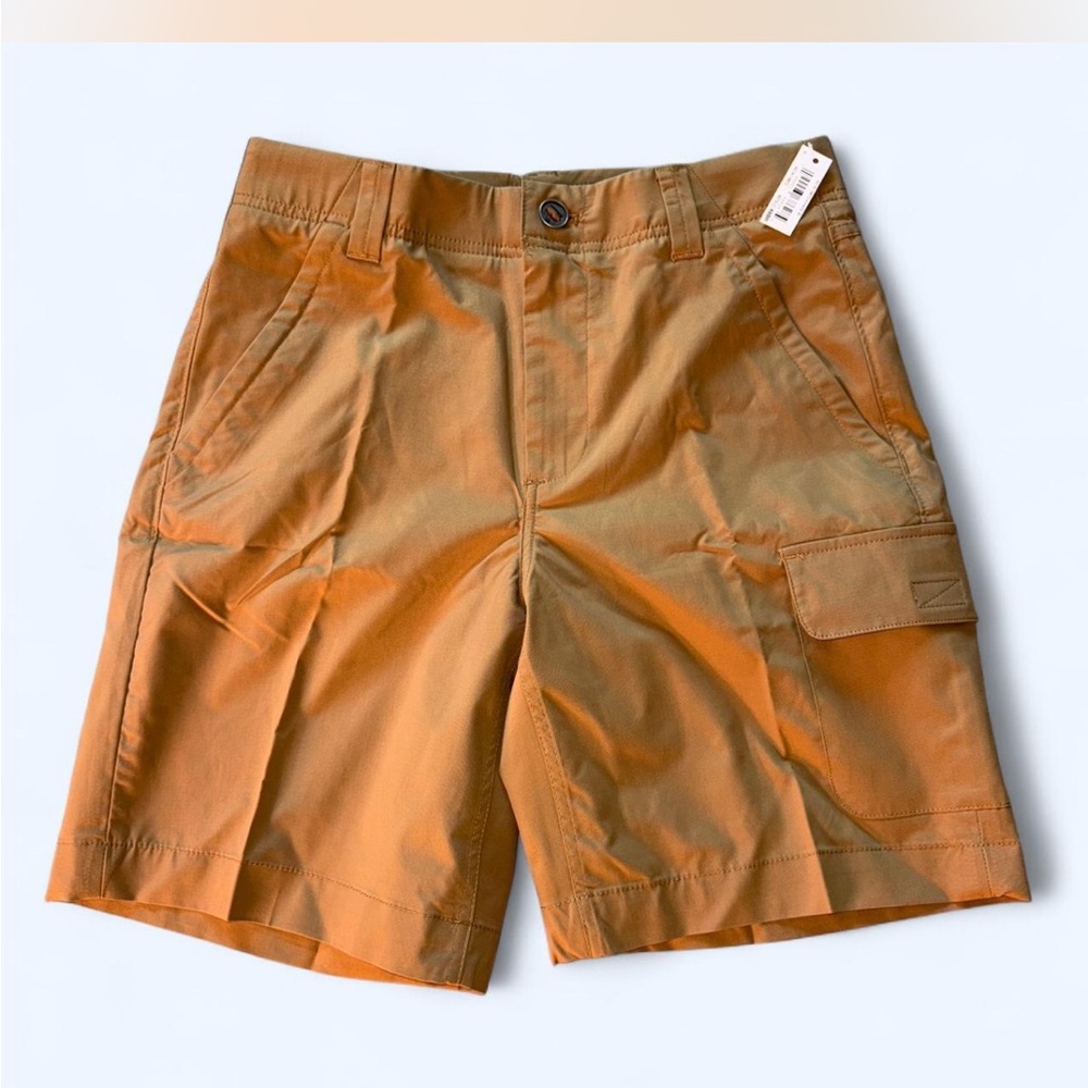 Amazon Essentials Men’s Tan Flat Front Shorts Size 30 khaki